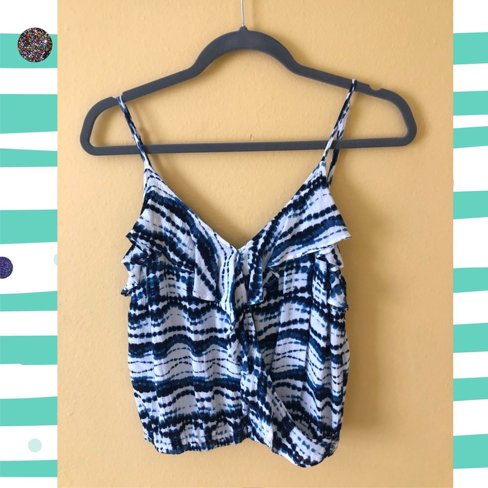 Tye dye wavy tank